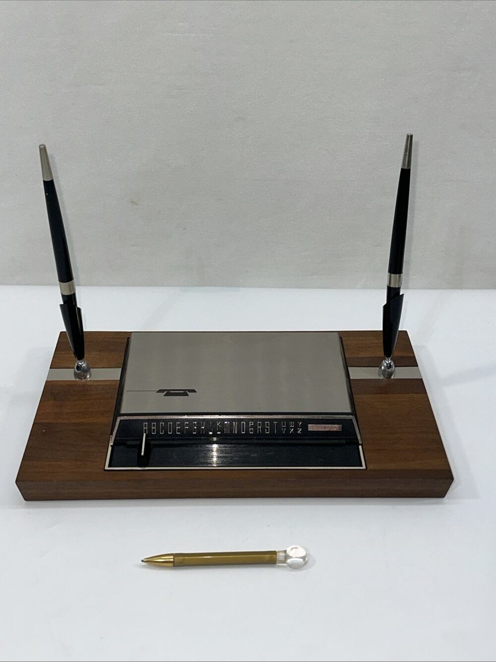 Park Sherman Mid Century Modern Desktop Office Address File Index COMPLETE